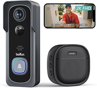 BOIFUN Doorbell Camera Wireless – No Subscription 