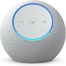 Amazon Echo Dot Max (newest model), Alexa speaker with room-filling sound and built-in smart home hub, with Alexa+ Early Access, Glacier White