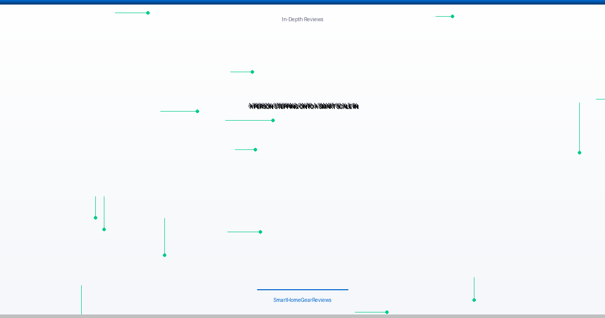 best smart scale review - A person stepping onto a smart scale in a bathroom, demonstrating proper posture
