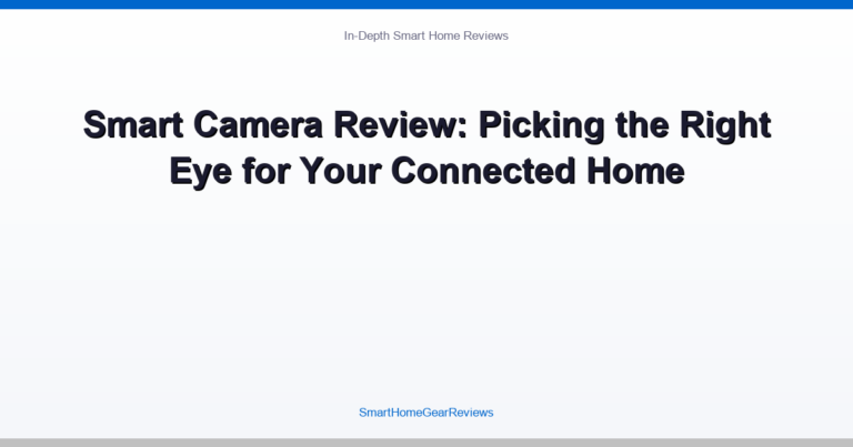 Smart Camera Review: Picking the Right Eye for Your Connected Home