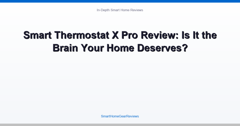 Smart Thermostat X Pro Review: Is It the Brain Your Home Deserves?
